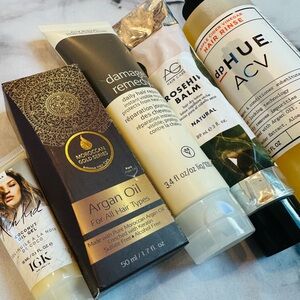 Self-Care Hair Bundle 💞 Coconut Oil Gel, Argan Oil, Damage Remedy & more!!